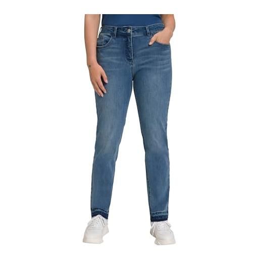 Ulla popken jeans denim, sarah, blu, 40w / 32l donna