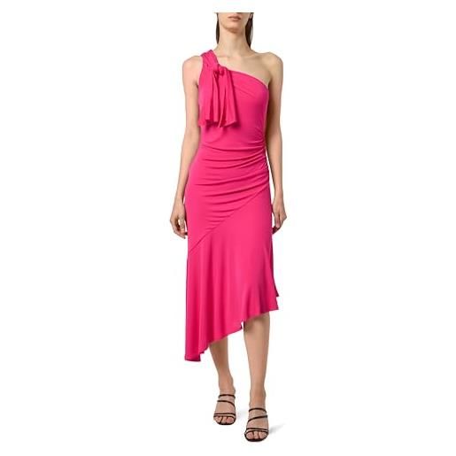Pinko sagrantino abito interlock crepe vestito da cocktail, n17_pink, xl donna