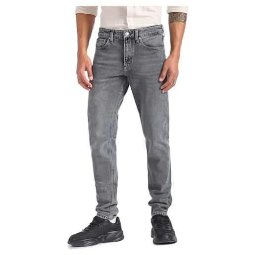 Calvin Klein Jeans slim taper j30j324196 pantaloni di jeans, denim (denim black), 33w / 32l uomo