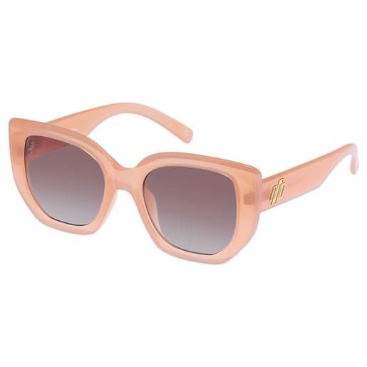 Le Specs occhiali da sole euphoria square da donna con protezione uv, brown grad/mimosa pink
