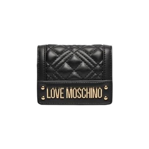 Love Moschino portafoglio con patta piccolo jc5601pp0ila0 nero