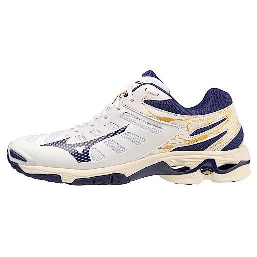 Mizuno tensione d'onda, scarpe da pallavolo unisex - adulto, eveblue techverde iolite, 46.5 eu