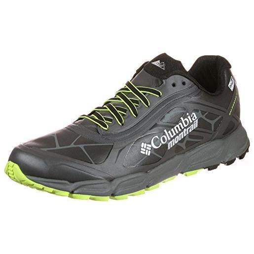 Columbia caldorado ii outdry scarpe da trail running impermeabili, nero, 40.5 eu