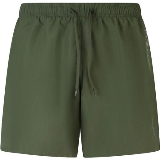 EA7 shorts mare verde con logo per uomo