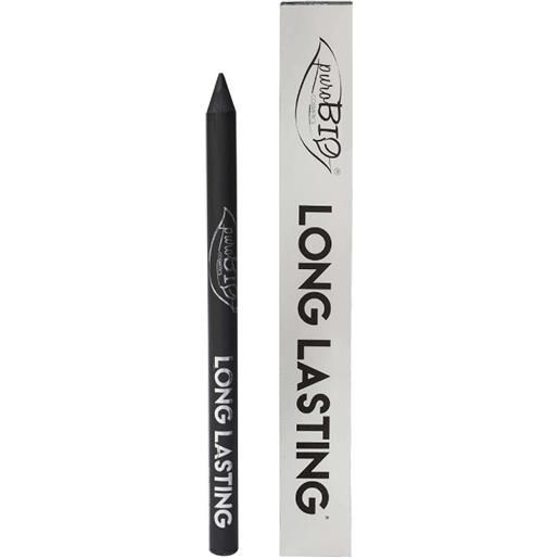 Purobio long lasting - matita occhi a lunga durata n. 001l nero