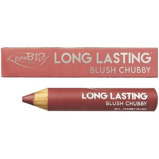 Purobio long lasting blush chubby - matitone n. 021l nude caldo