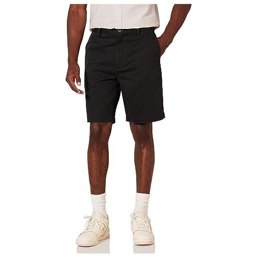 Amazon Essentials pantaloncini 23 cm con vestibilità classica uomo, nero, 33w