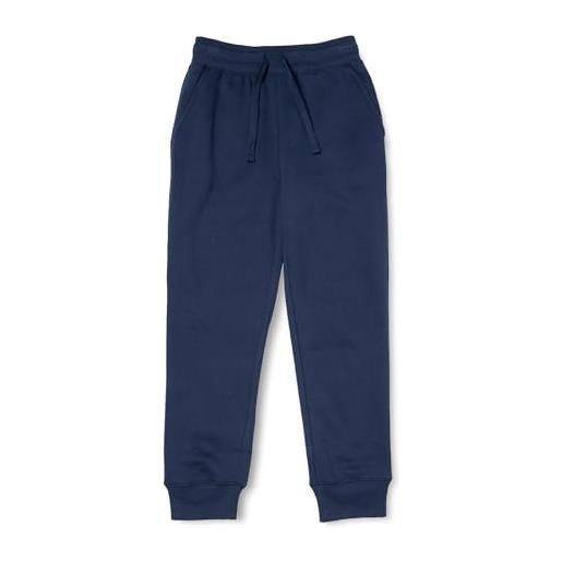 Amazon Essentials pantaloni sportivi jogger in pile bambini e ragazzi, blu marino, 8 anni