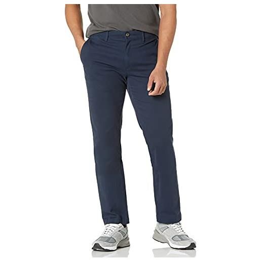 Amazon Essentials pantaloni chino elasticizzati casual vestibilità aderente uomo, grigio chiaro, 32w / 32l