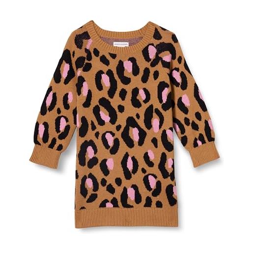 Amazon Essentials abito in maglia raglan bambine e ragazze, blu gatti, 6-7 anni