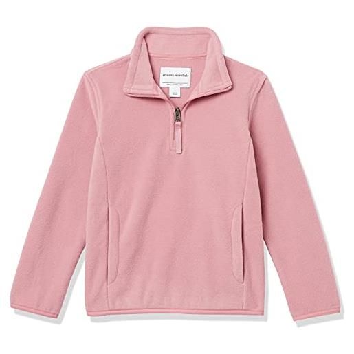 Amazon Essentials giacca invernale in pile con zip corta bambine e ragazze, malva, 3 anni
