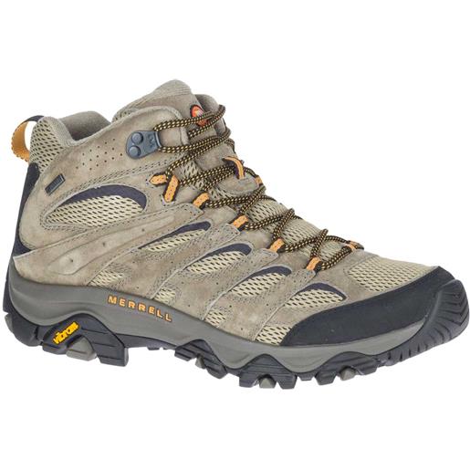 Merrell - scarpe da trekking - moab 3 mid gtx pecan per uomo in materiale riciclato - taglia 41,41.5,42,43,43.5,44,44.5,45,46 - beige