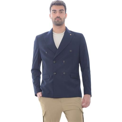 Outfit giacca uomo doppiopetto blu / 48