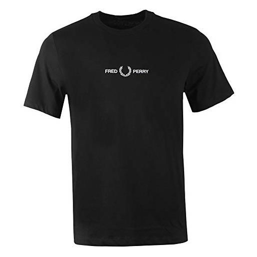 Fred Perry t-shirt uomo modello m8621 graphic colore black collezione autunno inverno 2020 xl