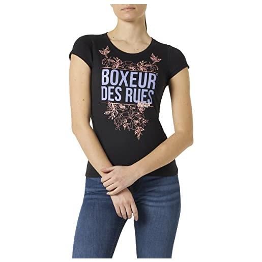 BOXEUR DES RUES - tshirt stampata da donna, donna, nero, xs