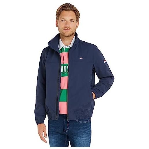 Tommy Jeans tjm essential casual bomber, woven jackets uomo, blu (twilight navy), xs