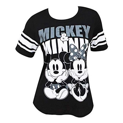 Disney mickey minnie mouse women's football style t-shirt x-large