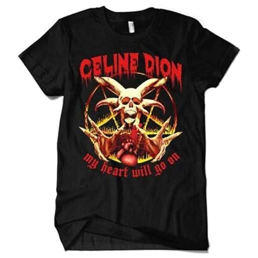 NAINAI celine dion my heart will go on t-shirt, funny death metal, men's sizes