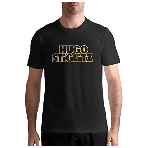 GWQ hugo stiglitz - maglietta a maniche corte da uomo, colore: nero, nero , m