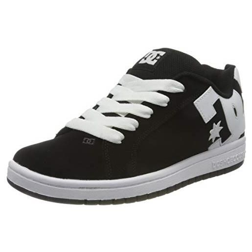 Dc shoes court graffik, scarpe da skate, black/white, 29 eu