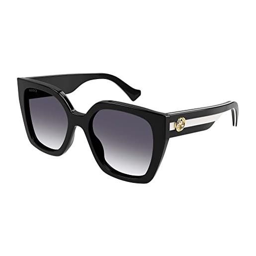 Gucci occhiali da sole gg1300s black/grey shaded 55/19/145 donna