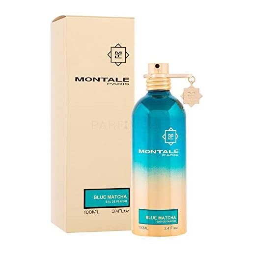 Montale blue matcha eau de perfume 100ml made in france + 2 campioni di nicchia + cura della pelle 30ml