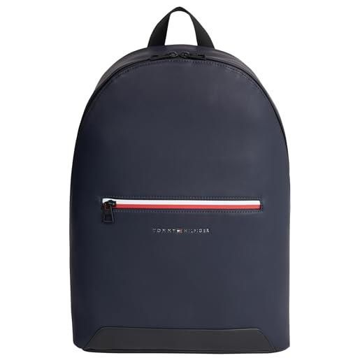 Tommy Hilfiger zaino uomo dome backpack bagaglio a mano, blu (space blue), taglia unica