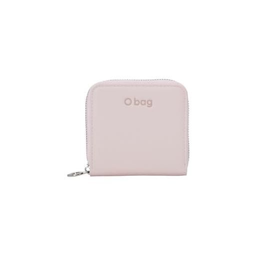 OBAG o bag - portafoglio o half wally basilea in poliuretanica, rosa chiaro (10.2 x 10.5 x 2 cm)