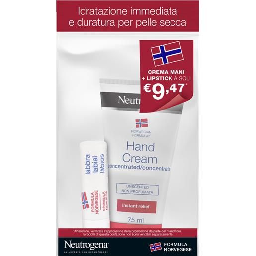 Neutrogena mani non profumato + lipstick bundle