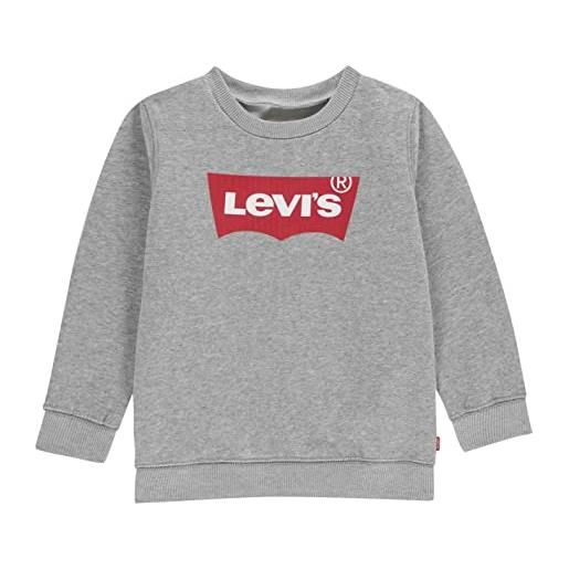 Levi's batwing crewneck sweatshirt bimbo, grigio (grey heather), 3 mesi