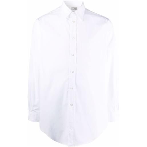 Maison Margiela camicia con applicazione - bianco