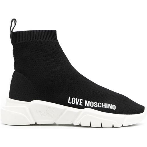 Love Moschino sneakers con stampa - nero