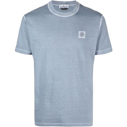 Stone Island t-shirt con applicazione - blu