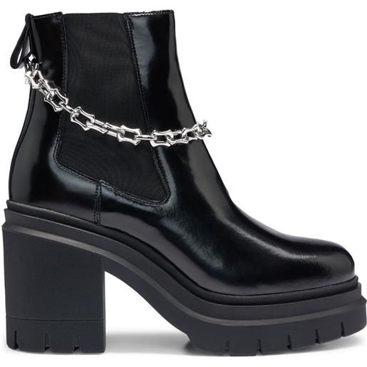 HUGO chelsea boots with trim - nero