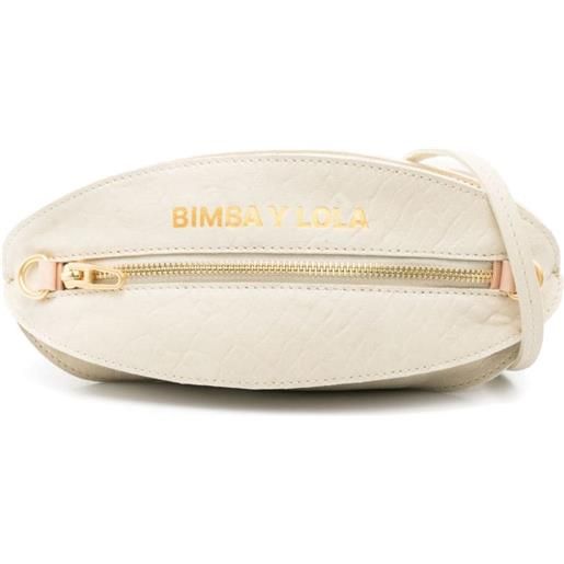 Bimba y Lola small pelota leather cross body bag - toni neutri