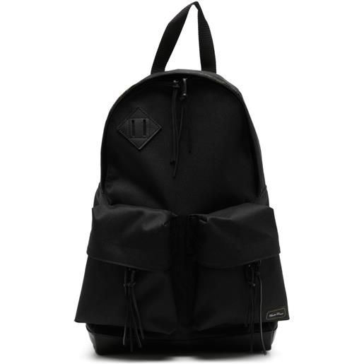 Undercover zip-pocket twill backpack - nero