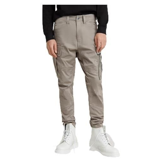 G-STAR RAW zip pocket 3d skinny cargo pants 2.0 donna, grigio (rock ridge d24307-c105-g294), 28w / 30l