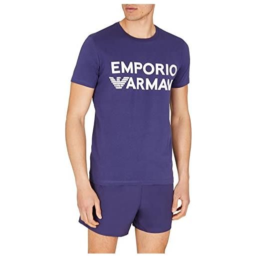 Emporio Armani swimwear Emporio Armani men's logo band crew neck t-shirt, eclipse, xxl uomini