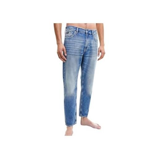 Calvin Klein Jeans slim taper j30j323850 pantaloni, denim (denim dark), 34w / 32l uomo