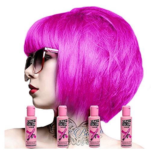 Crazy Color 4 tinture per capelli semi-permanente pinkissimo - rosa - 30 gr