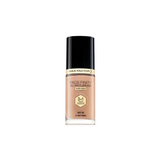 Max Factor facefinity all day flawless flexi-hold 3in1 primer concealer foundation spf20 77 fondotinta liquido 3in1 30 ml