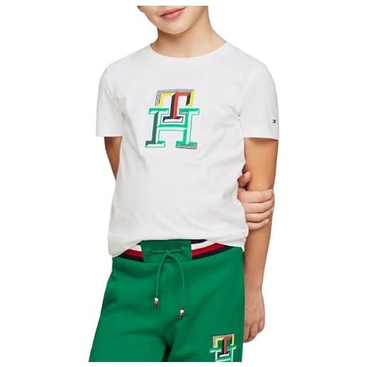 Tommy Hilfiger maglietta per bambini e ragazzi bianco 6 anni (116cm)