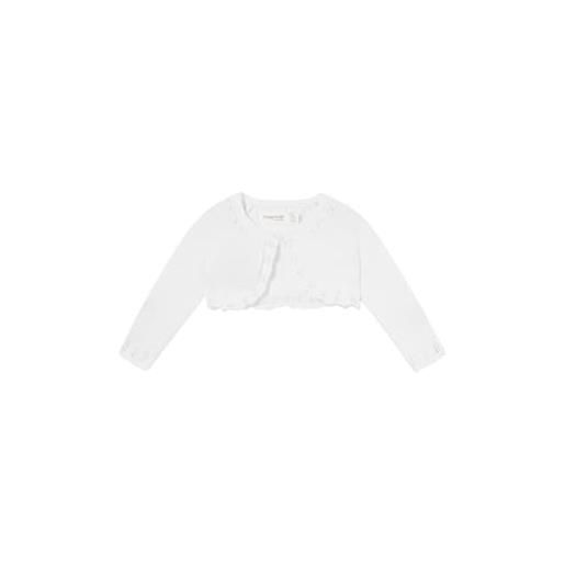 Mayoral giacchino in maglia basico per bimba bianco 4-6 mesi (70cm)