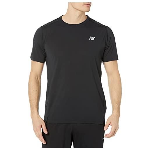 New Balance t-shirt uomo accelerate short sleeve black, l