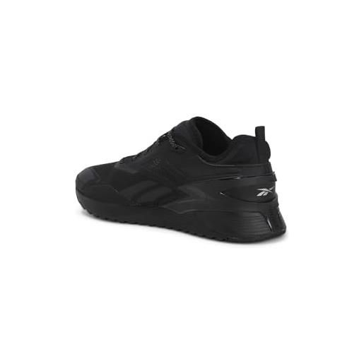 Reebok nano x3 avventura, scarpe da ginnastica unisex-adulto, core black pure grey 7 peltro, 45.5 eu