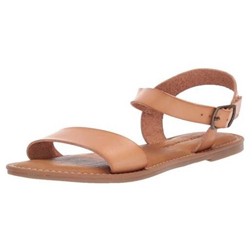 Amazon Essentials sandali con fibbia e due cinturini donna, naturale, 38 eu