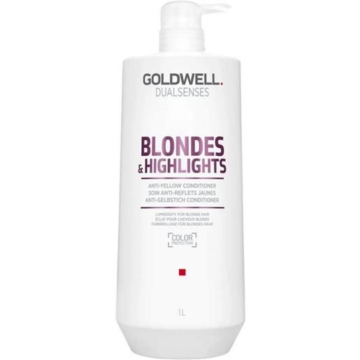 Goldwell dualsenses blonde & highlights anti-yellow conditioner 1000ml