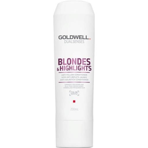 Goldwell dualsenses blonde & highlights anti-yellow conditioner 200ml