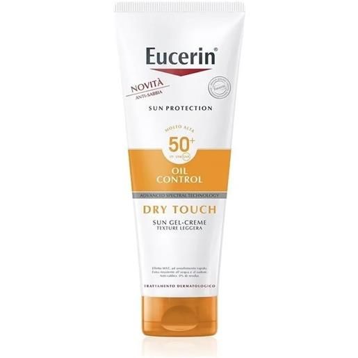 Eucerin oil control dry touch body sun gel-creme spf 50+ crema solare leggera effetto mat 200 ml