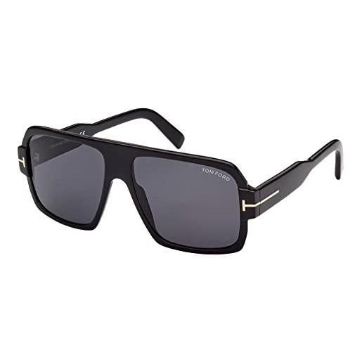 Tom Ford occhiali da sole camden ft 0933 shiny black/grey 58/15/145 unisex